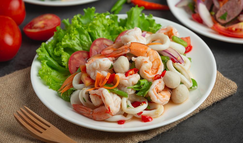 seafood and vitamin intake 