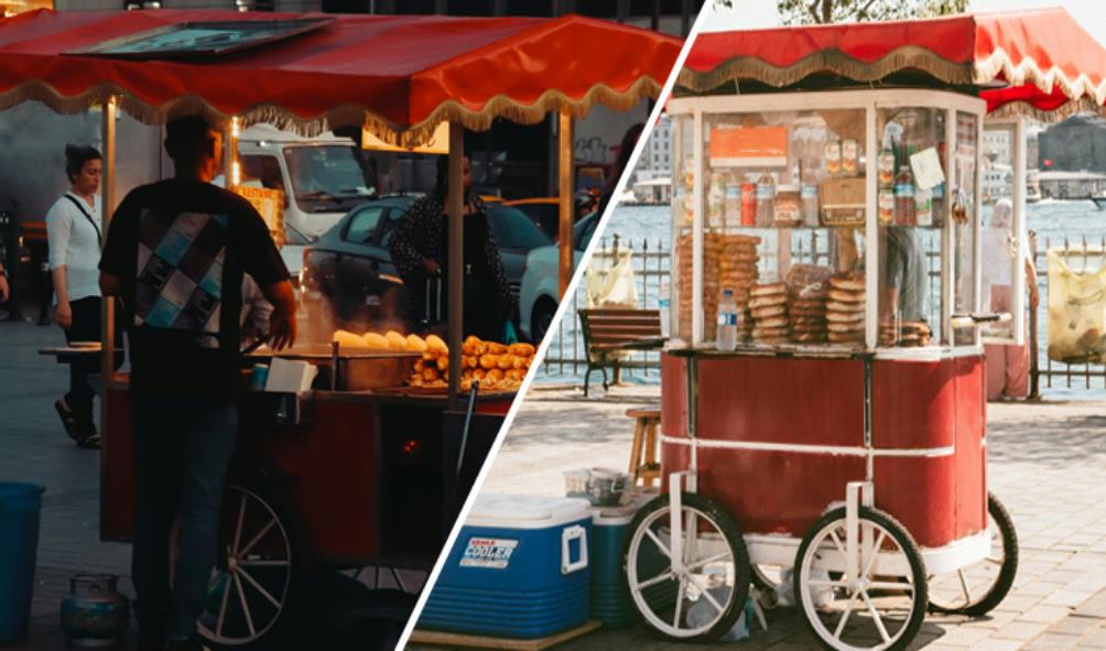 food markets and carts 