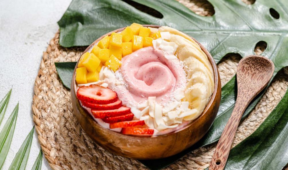 island breakfast with seeds