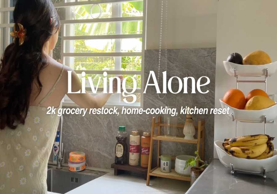 Living Alone in the Philippines: grocery restock, home-cooking, matcha setup & kitchen reset 🌱